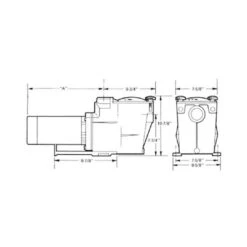 Hayward - W3SP2605X7 Super Pump Single Speed 3/4HP Pool Pump, 115/230V -Spa Equipment Store 230V 11