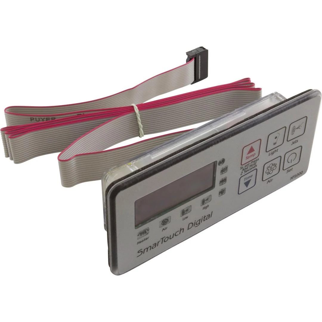 Smartouch - ACC Digital Spaside Control, 6-Button LED with 6 ft 14 Pin Ribbon Plug Smartouch - ACC Digital Spaside Control, 6-Button LED With 6 Ft 14 Pin Ribbon Plug -Spa Equipment Store ACC Digital Spaside Control 6 Button LED with 6 ft 14 Pin Ribbon Plug 1