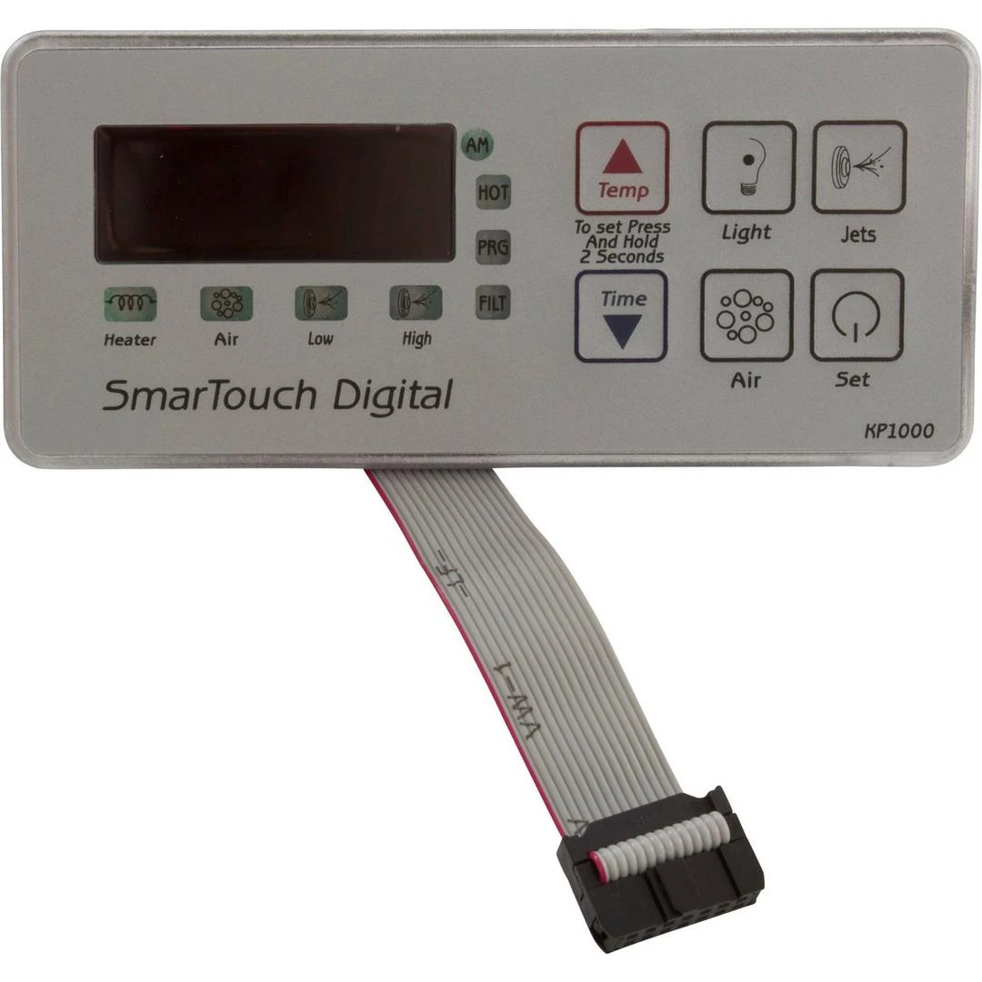 Smartouch - ACC Digital Spaside Control, 6-Button LED with 6 ft 14 Pin Ribbon Plug Smartouch - ACC Digital Spaside Control, 6-Button LED With 6 Ft 14 Pin Ribbon Plug -Spa Equipment Store ACC Digital Spaside Control 6 Button LED with 6 ft 14 Pin Ribbon Plug