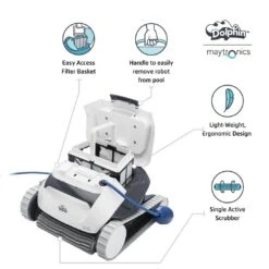 Dolphin - E10 Above Ground Robotic Pool Cleaner -Spa Equipment Store E10 Above Ground Robotic Pool Cleaner 4
