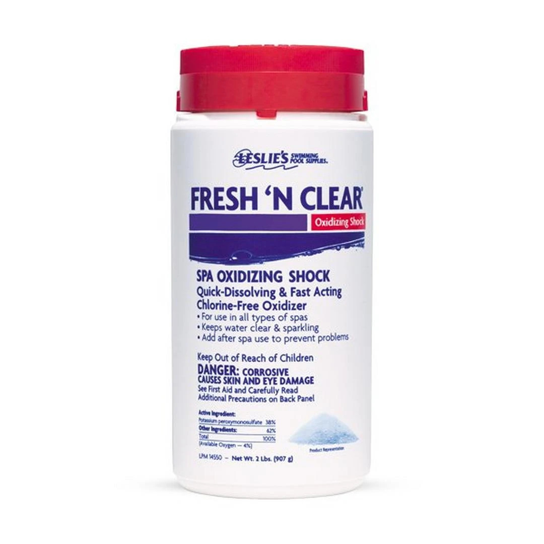 Leslie's - Leslie's Fresh N Clear Shock, 2 lbs Leslie's - Leslie's Fresh N Clear Shock, 2 Lbs -Spa Equipment Store Leslies Fresh N Clear Shock 2 lbs