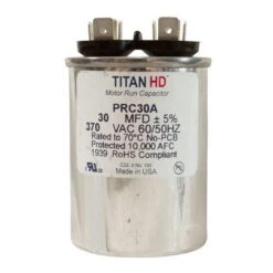 All Seals - Run Capacitor, 30 MFD, 370V -Spa Equipment Store Run Capacitor 30 MFD 370V 2